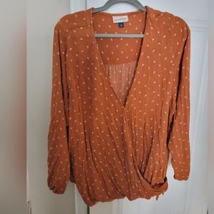 Target faux wrap top 3x